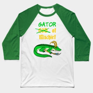 Gator of Mischief Baseball T-Shirt